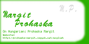 margit prohaska business card